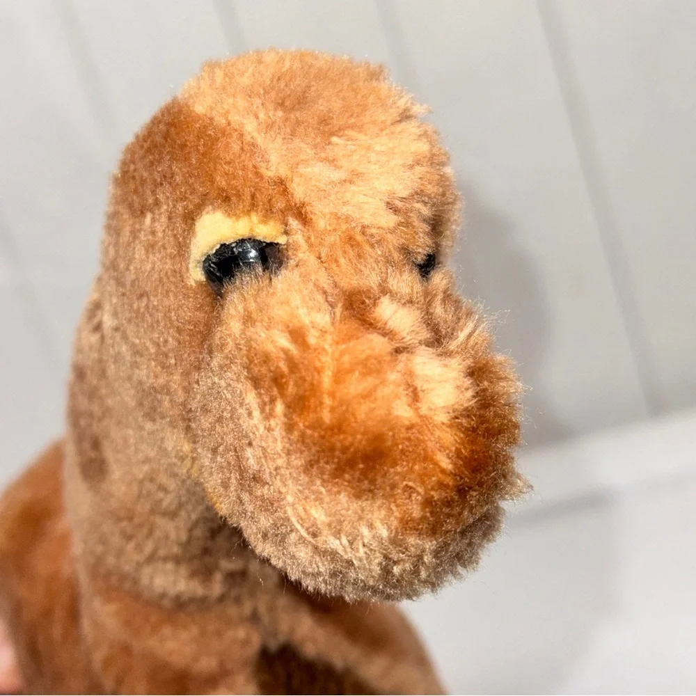 VTG 1980‎ Dakin Dinosaur Stuffed Animal Retro Plush Toy Brown 10